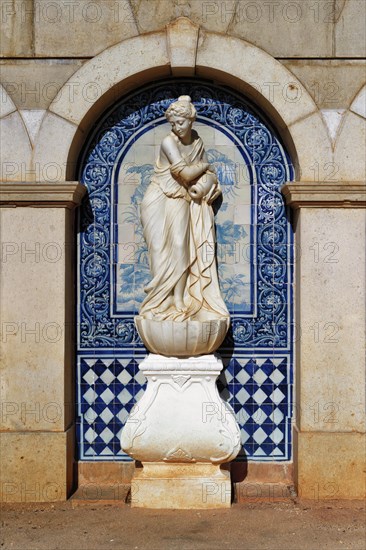 Statue in Estoi Palace garden