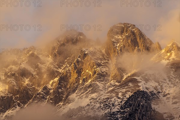 Mountain landscape in winter