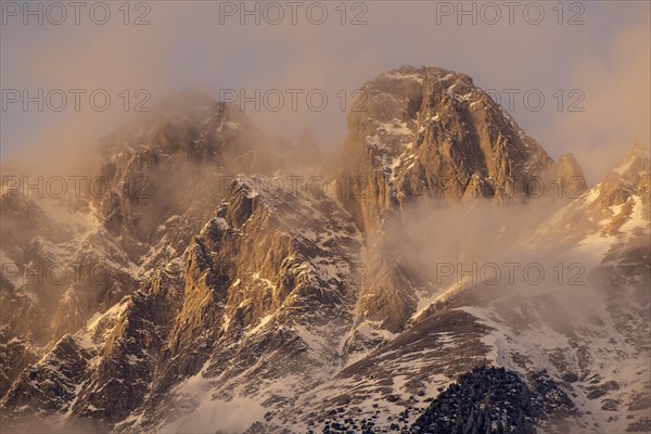 Mountain landscape in winter