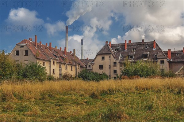 Abandoned houses in a miners' settlement