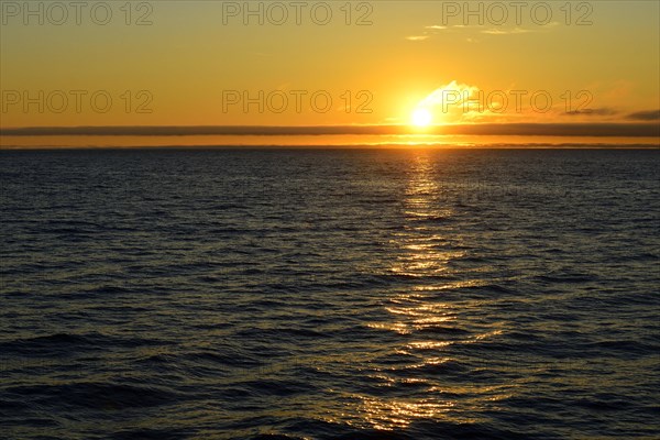 Sunset over the Pacific Ocean
