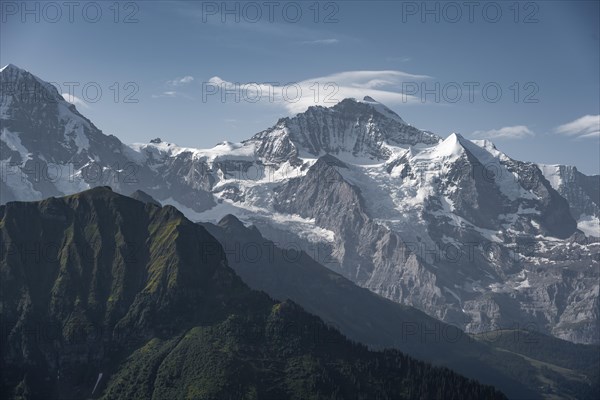 Snow-covered mountain peaks