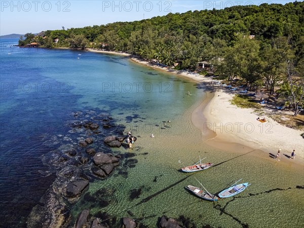 Aerial of Ong Lang beach