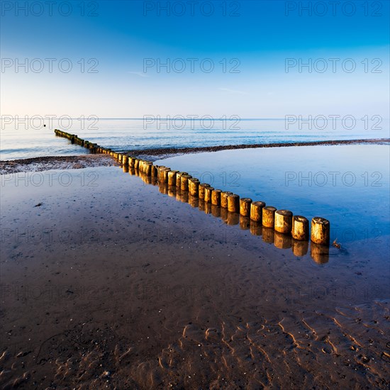 Evening on the beach of the Baltic Sea