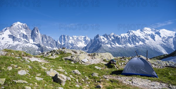 Tent in the mountains