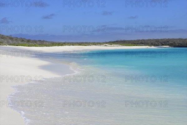 Snow white sandy beach