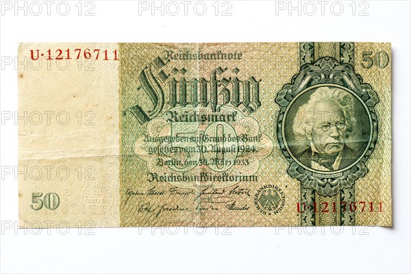 Banknote over Fifty Marks