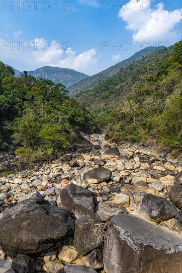 Huge boulders in a valley