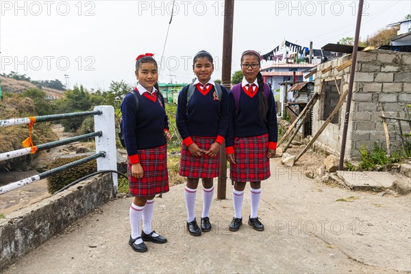 School kids in uniform