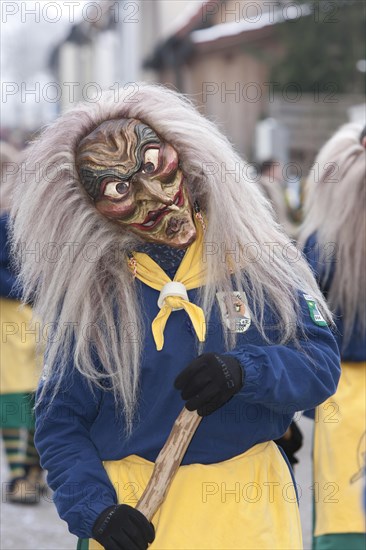 Portrait mask of Swabian-Alemannic carnival