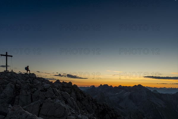 Sunrise over Allgaeu mountains