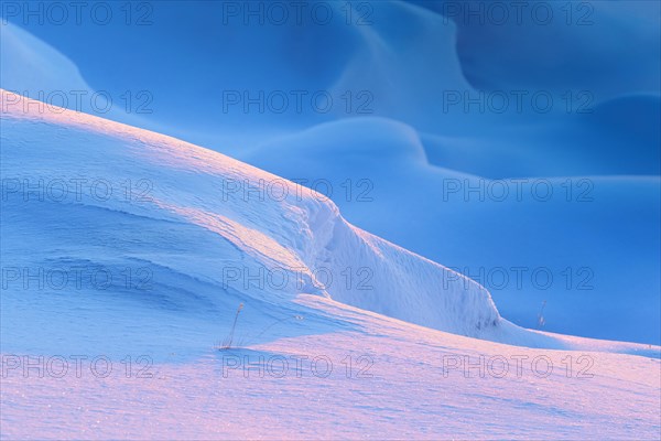Colorful snow patterns in Ilulissat