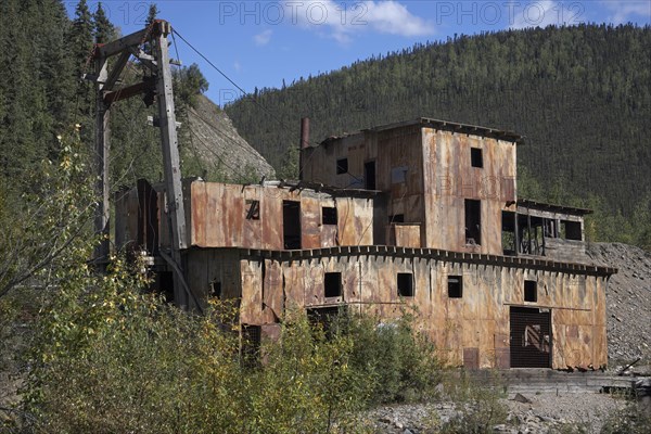 Historic Jack Wade Gold Dredge on the Taylor Highway