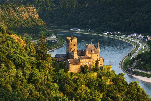 View of Katz Castle on the Rhine