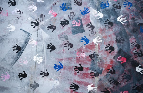 Mural Hands with Handprints