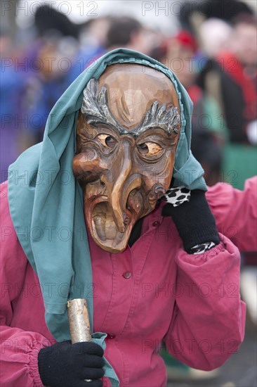 Portrait mask of Swabian-Alemannic carnival