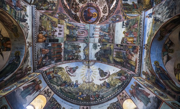 Wall murals in the Bachkovo monastery