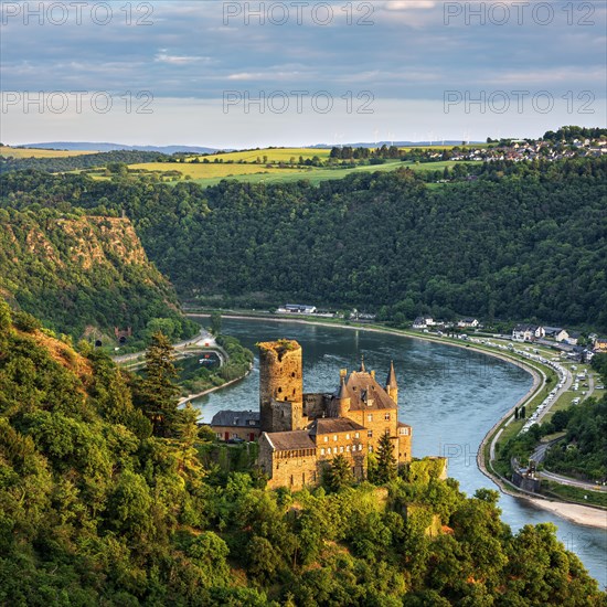 View of Katz Castle on the Rhine