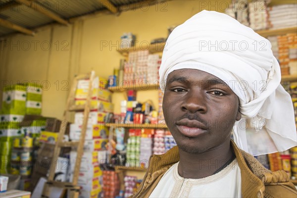 Toubou man in a store