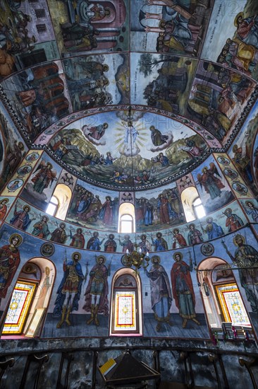 Wall murals in the Bachkovo monastery