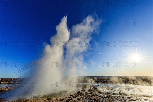 Eruption of the geyser Strokkur