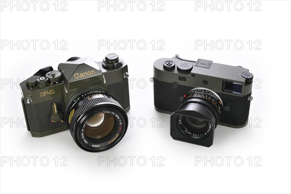 50 years difference: limited edition special edition Canon F-1 ODF-1 in military olive drab finish from 1971