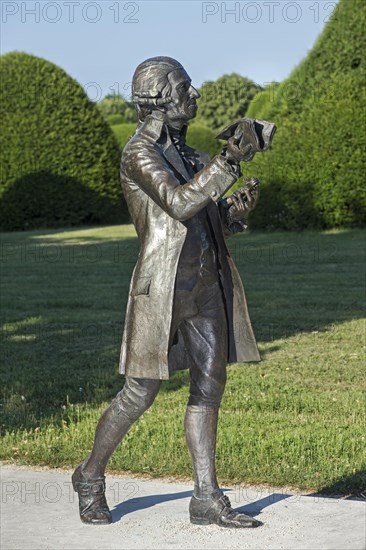 Bronze statue of the Austrian composer Joseph Haydn