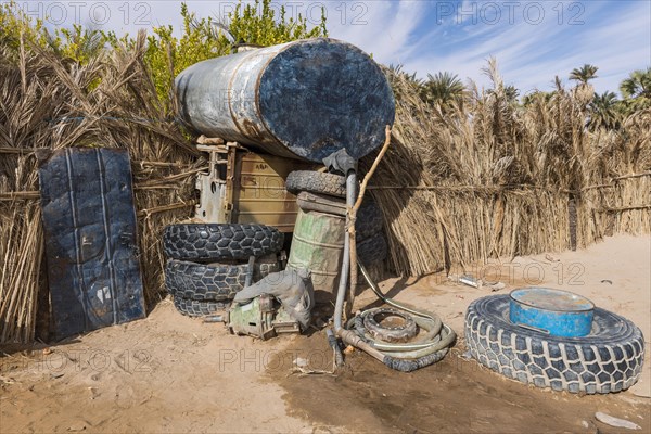 Fresh water tank at the Ounianga kebir part of the the Unesco sight Ounianga lakes