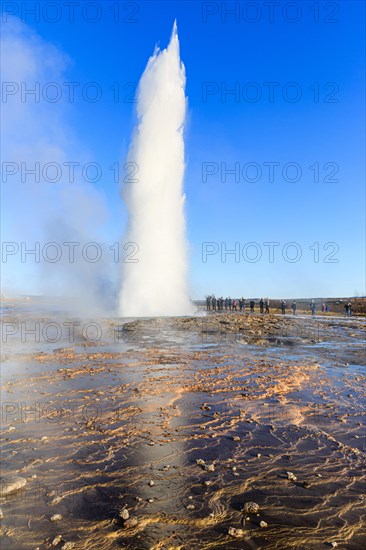 Eruption of the geyser Strokkur