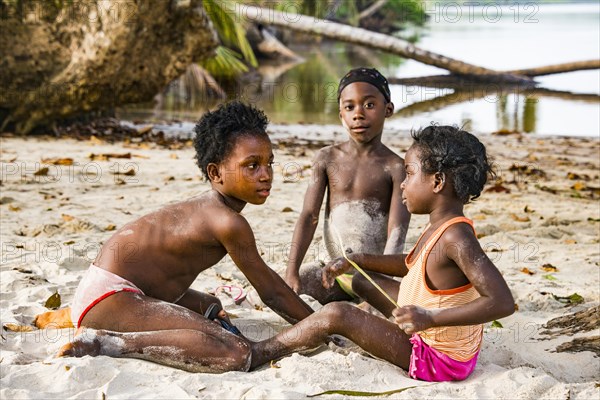 Children playing in the sand