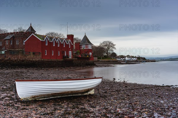 Long time exposure of boats in low tide