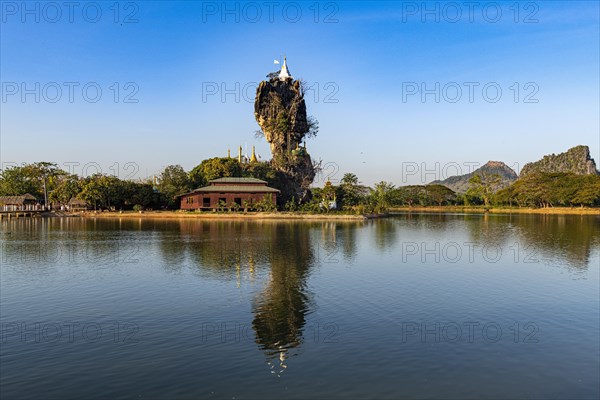 Little pagoda on a rock