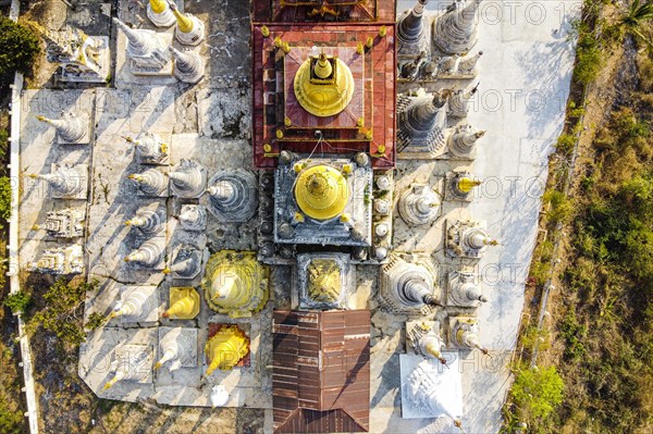 Aerial of the Tharkong Pagoda