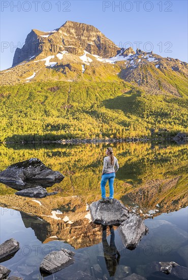 Hiker at the lake