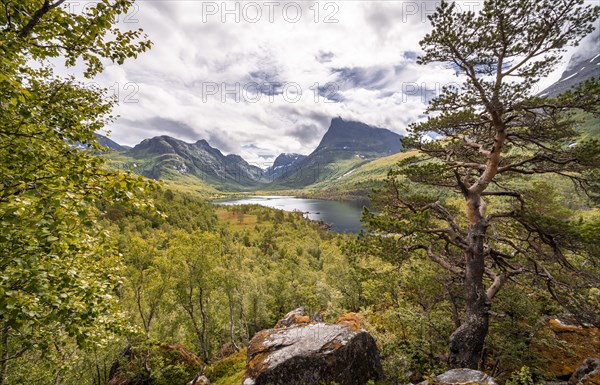 High valley Innerdalen with lake Innerdalsvatna