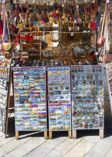 Souvenir stall at Franciscan Square