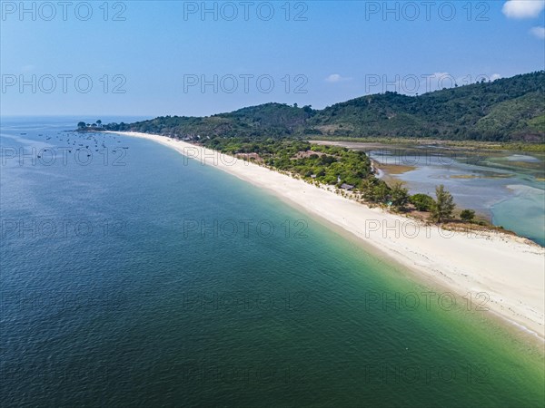 Aerial of Tizit beach