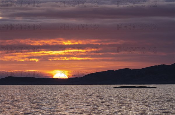 Evening mood over the ocean
