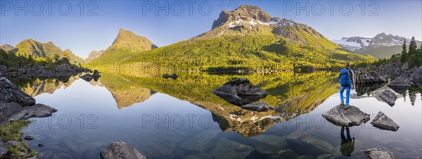 Hiker at the lake