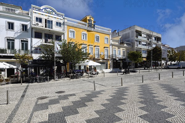 Paved shopping street