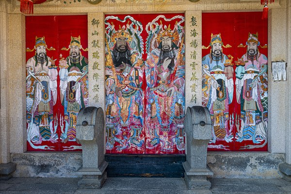 Colourful painted traditional Minnan-style house