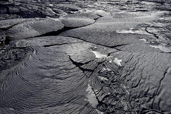 Knitted lava or pahoehoe lava