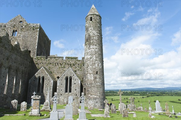 Medieval castle and church ruins of St. Patricks Cathedral