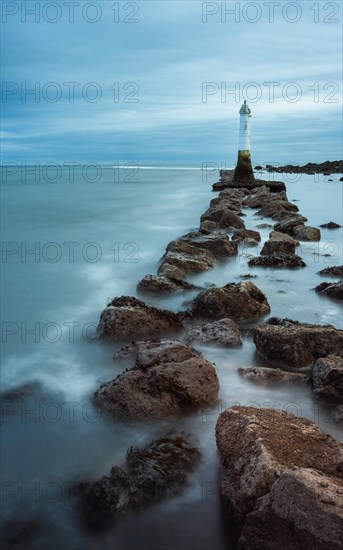 Long time exposure of Lighthouse in Low Tide