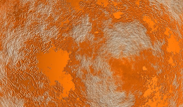 High resolution rendered image of the red planet mars