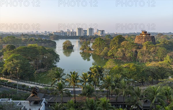 Overlook over Kandawgyi Lake