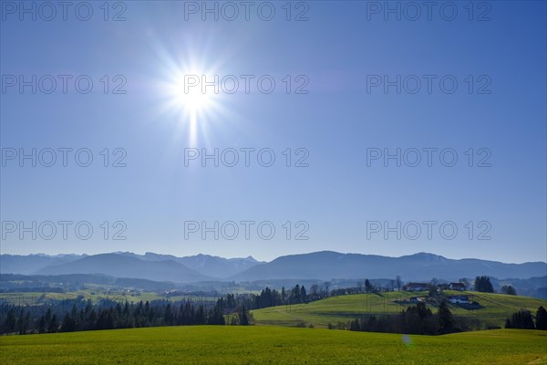 View from Schoenberg near Rottenbuch