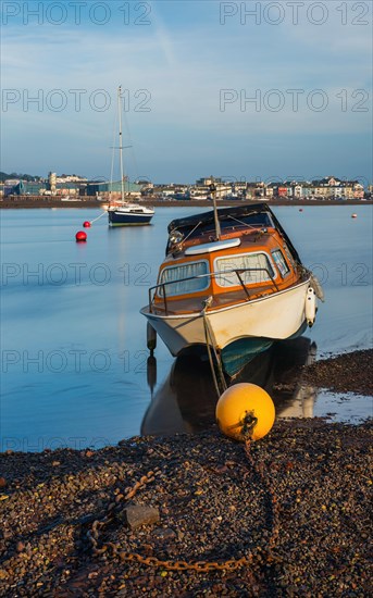 Long time exposure of boats in low tide