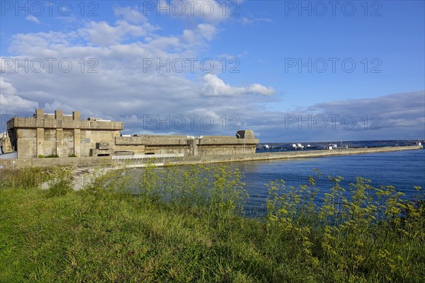 Former U-boat repair yard Brest of the German Kriegsmarine from 1940 to 1944