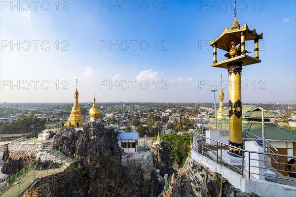 Taung Kew Paya built on rocks